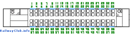 нумерация мест сидячего вагона 2 кл 