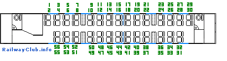 нумерация мест сидячего вагона 2 класса